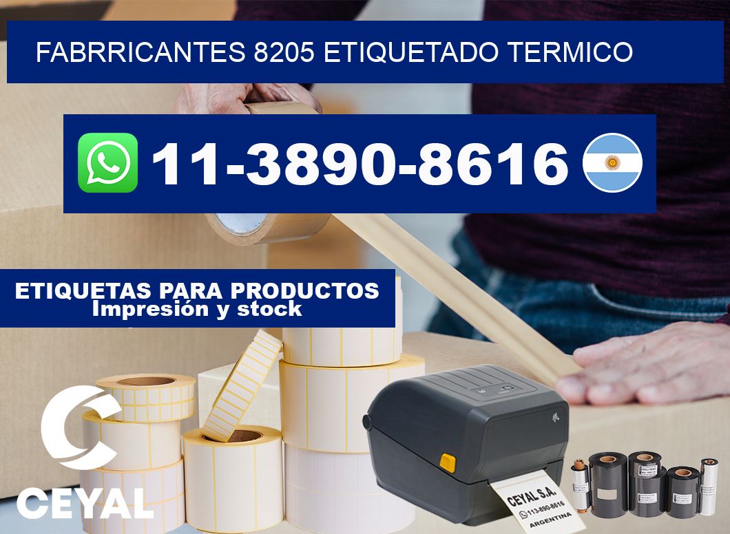 FABRRICANTES 8205 ETIQUETADO TERMICO