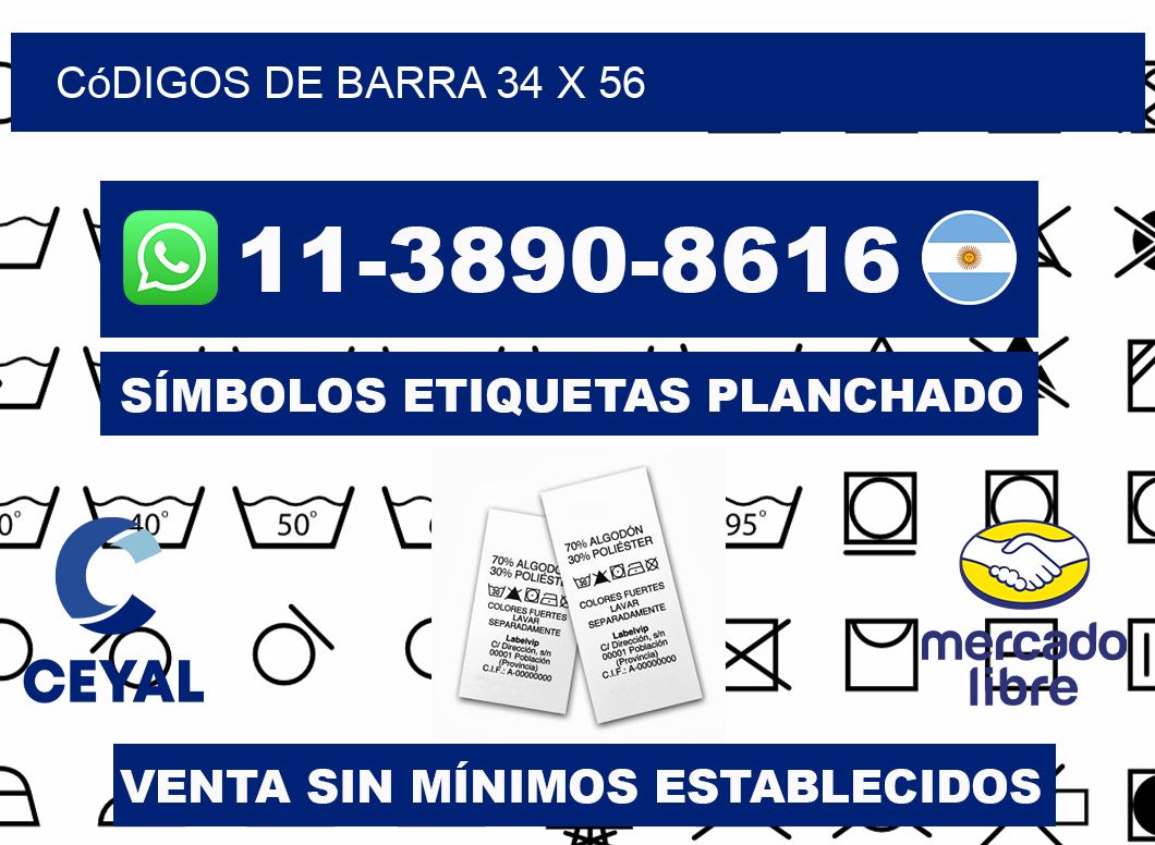 códigos de barra 34 x 56