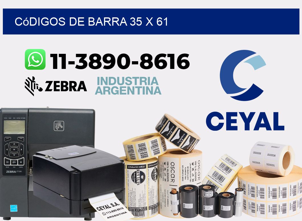 códigos de barra 35 x 61