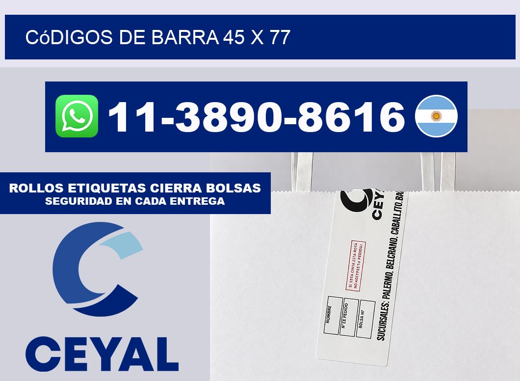 códigos de barra 45 x 77