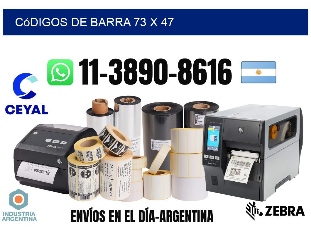códigos de barra 73 x 47