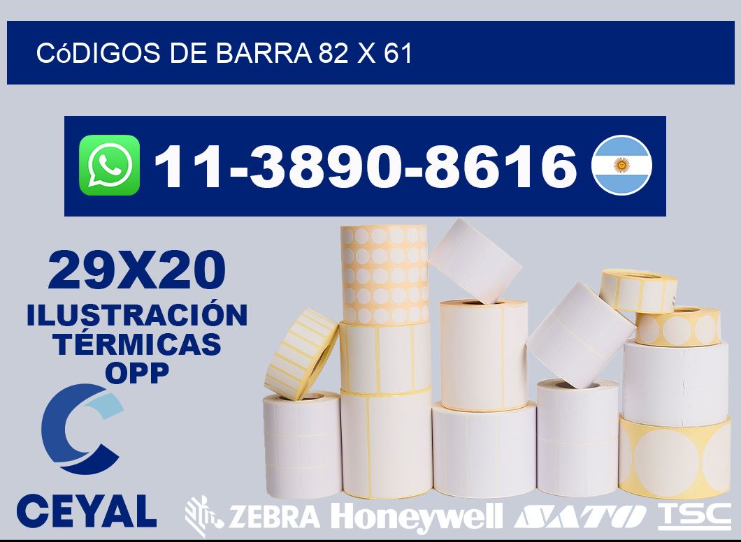 códigos de barra 82 x 61