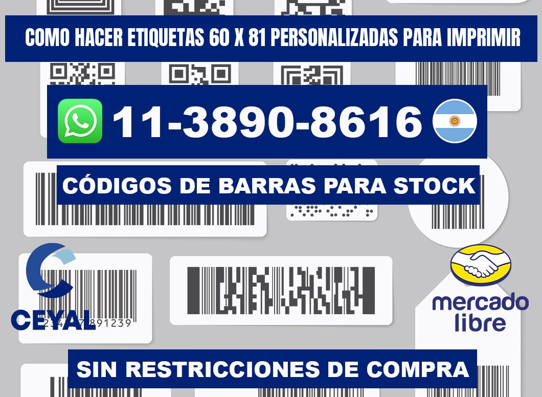 como hacer etiquetas 60 x 81 personalizadas para imprimir