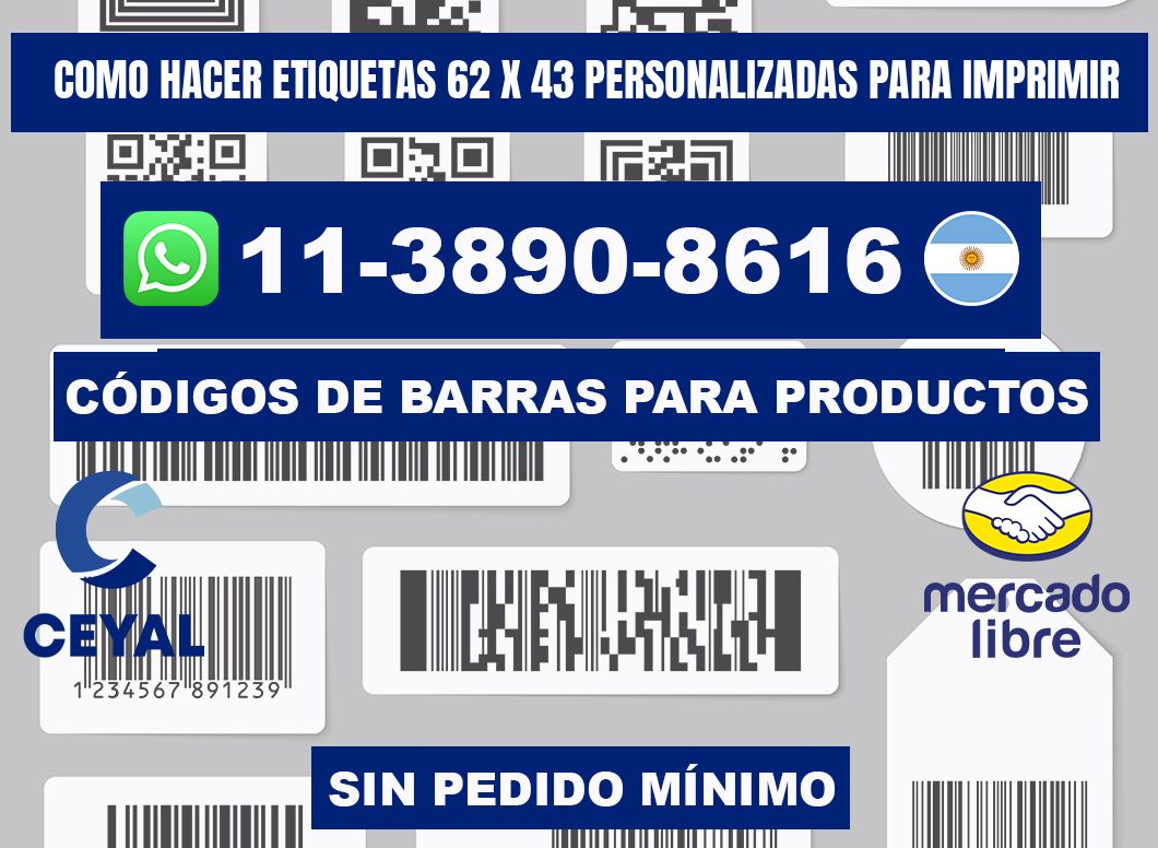 como hacer etiquetas 62 x 43 personalizadas para imprimir