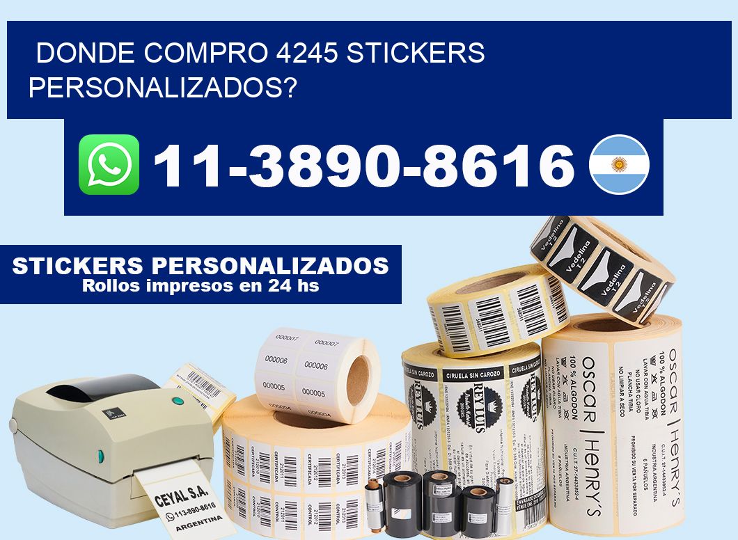 donde compro 4245 stickers personalizados?