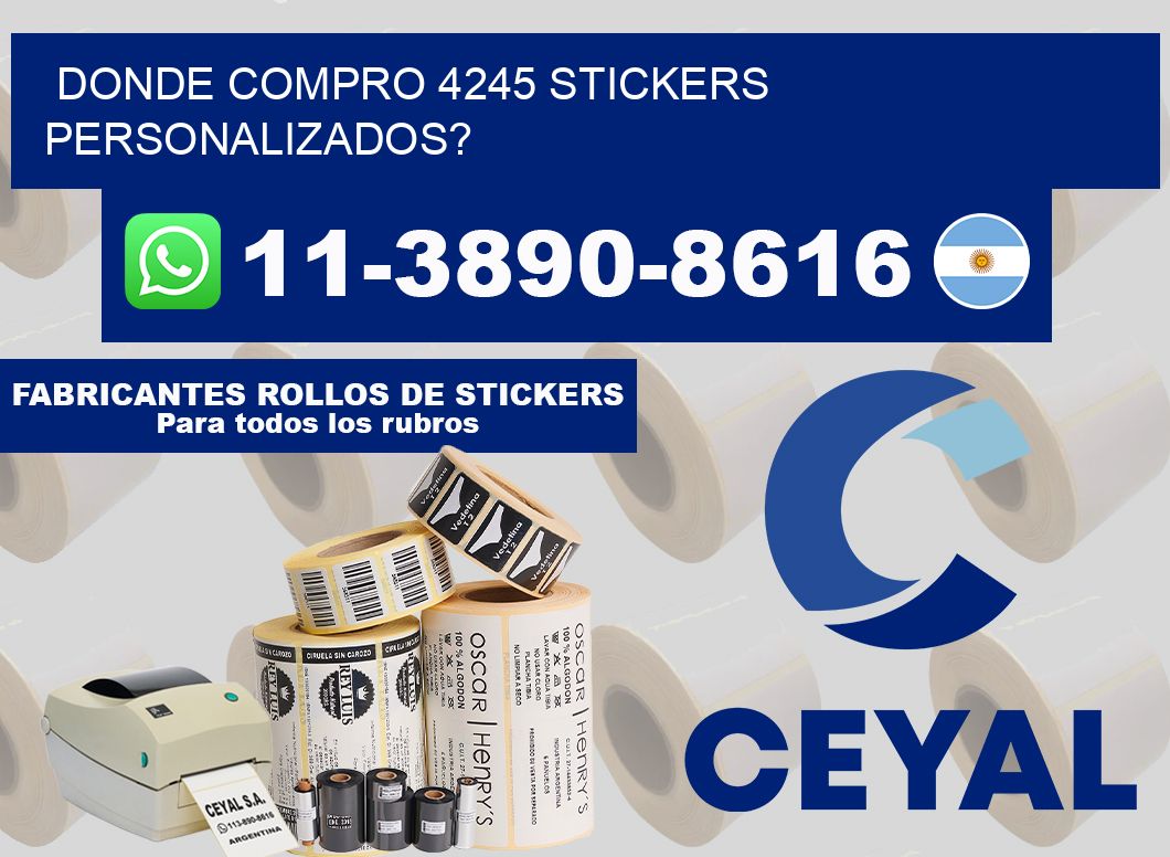 donde compro 4245 stickers personalizados?