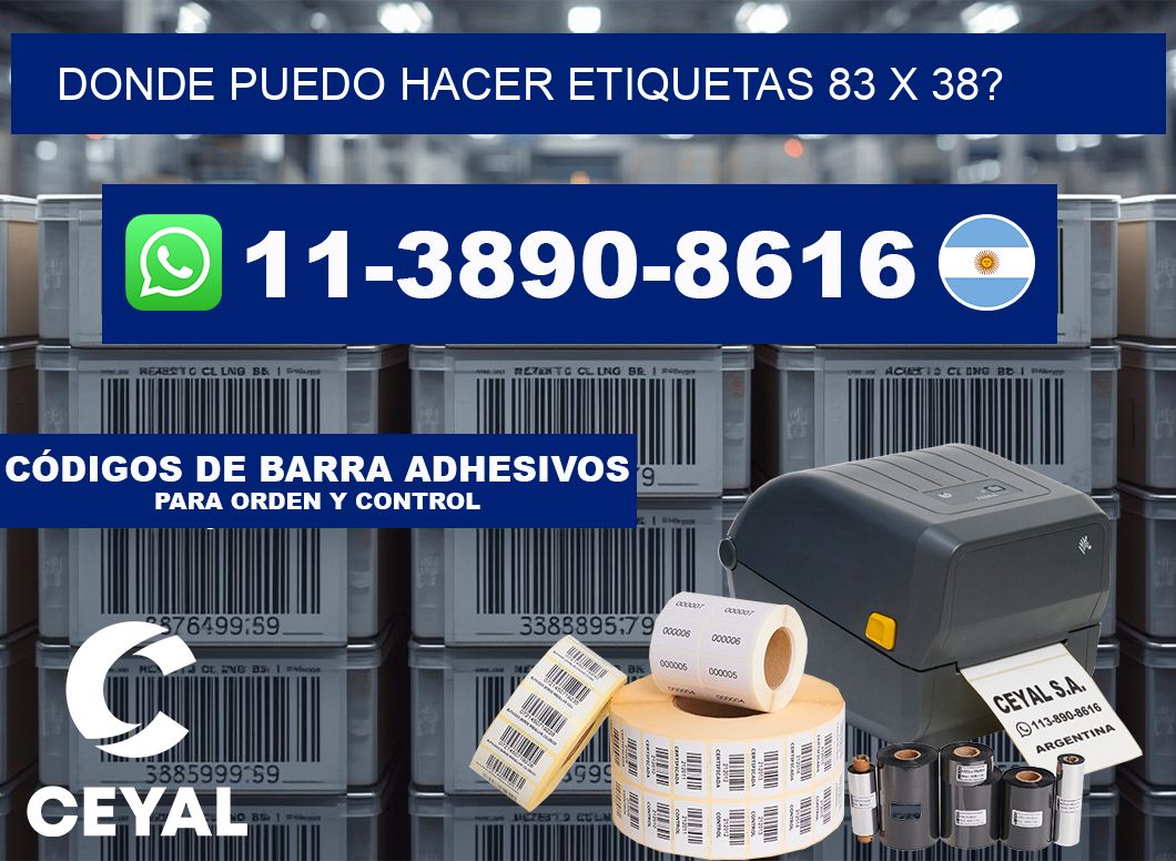 donde puedo hacer etiquetas 83 x 38?