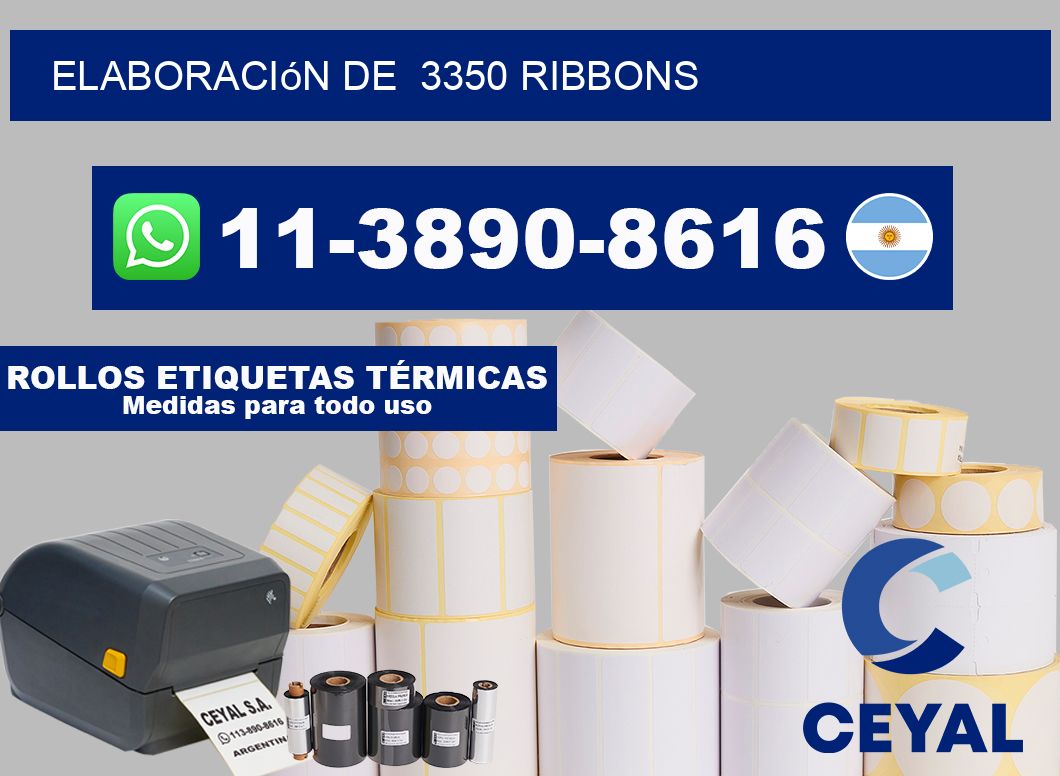 elaboración de  3350 ribbons