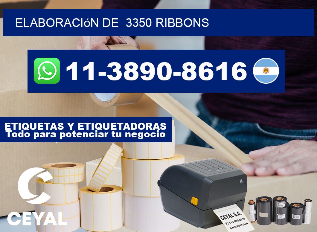 elaboración de  3350 ribbons