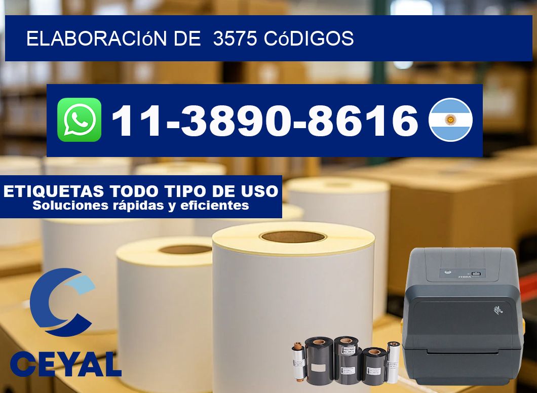 elaboración de  3575 códigos