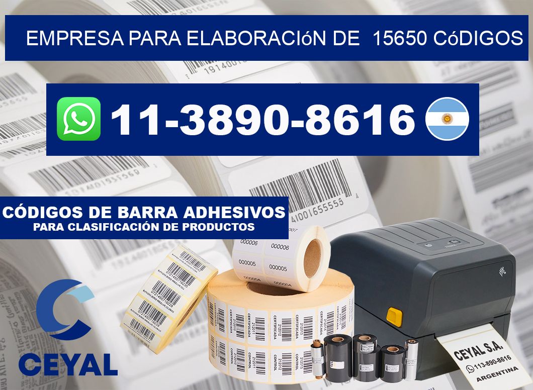 empresa para elaboración de  15650 códigos