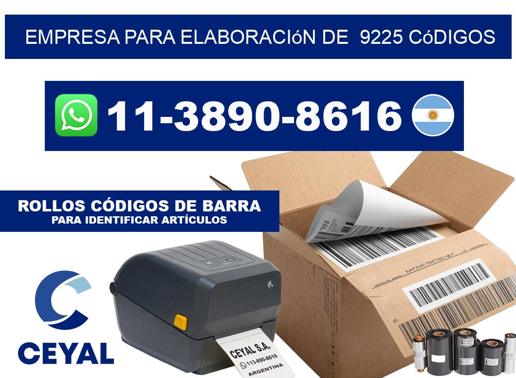 empresa para elaboración de  9225 códigos