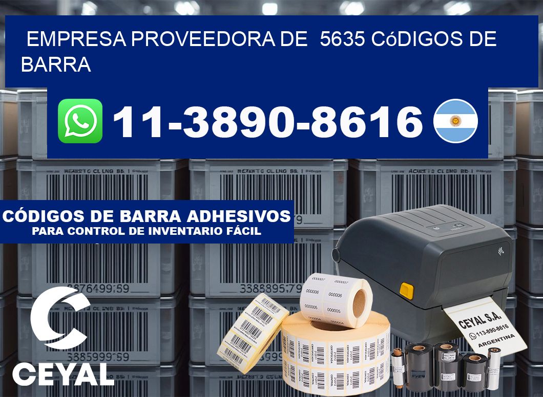 empresa proveedora de  5635 códigos de barra