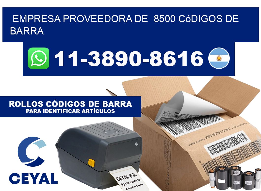 empresa proveedora de  8500 códigos de barra
