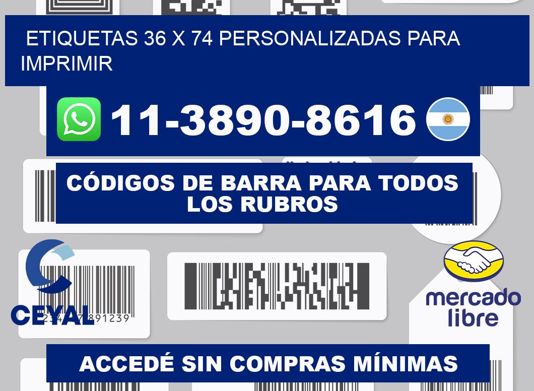 etiquetas 36 x 74 personalizadas para imprimir
