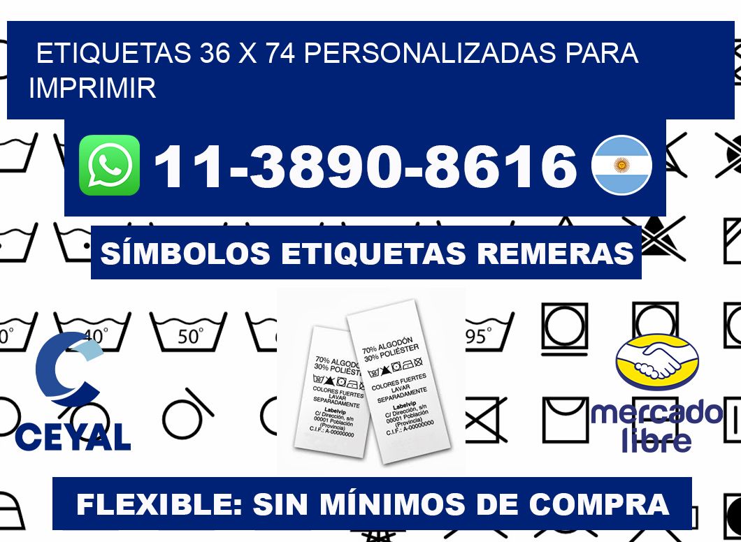 etiquetas 36 x 74 personalizadas para imprimir