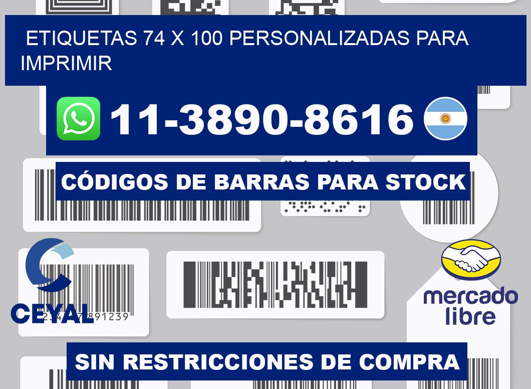 etiquetas 74 x 100 personalizadas para imprimir