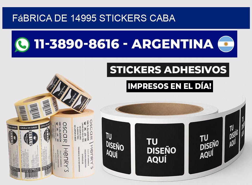 fábrica de 14995 stickers CABA