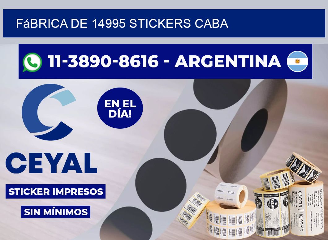 fábrica de 14995 stickers CABA