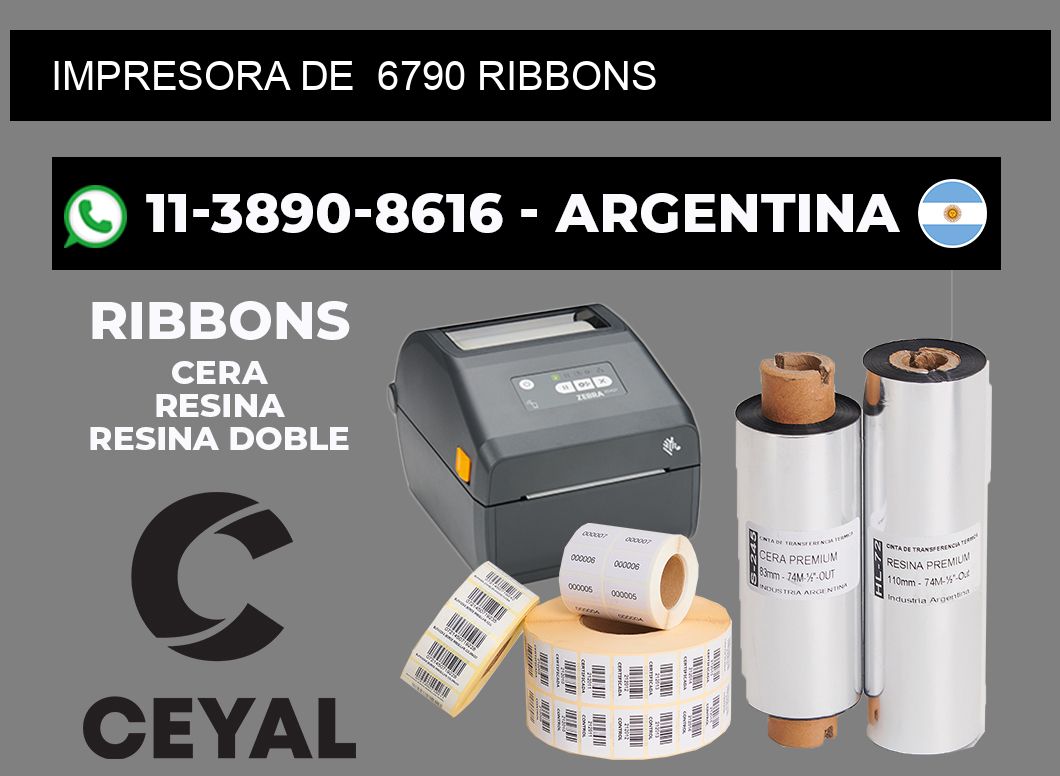 impresora de  6790 ribbons