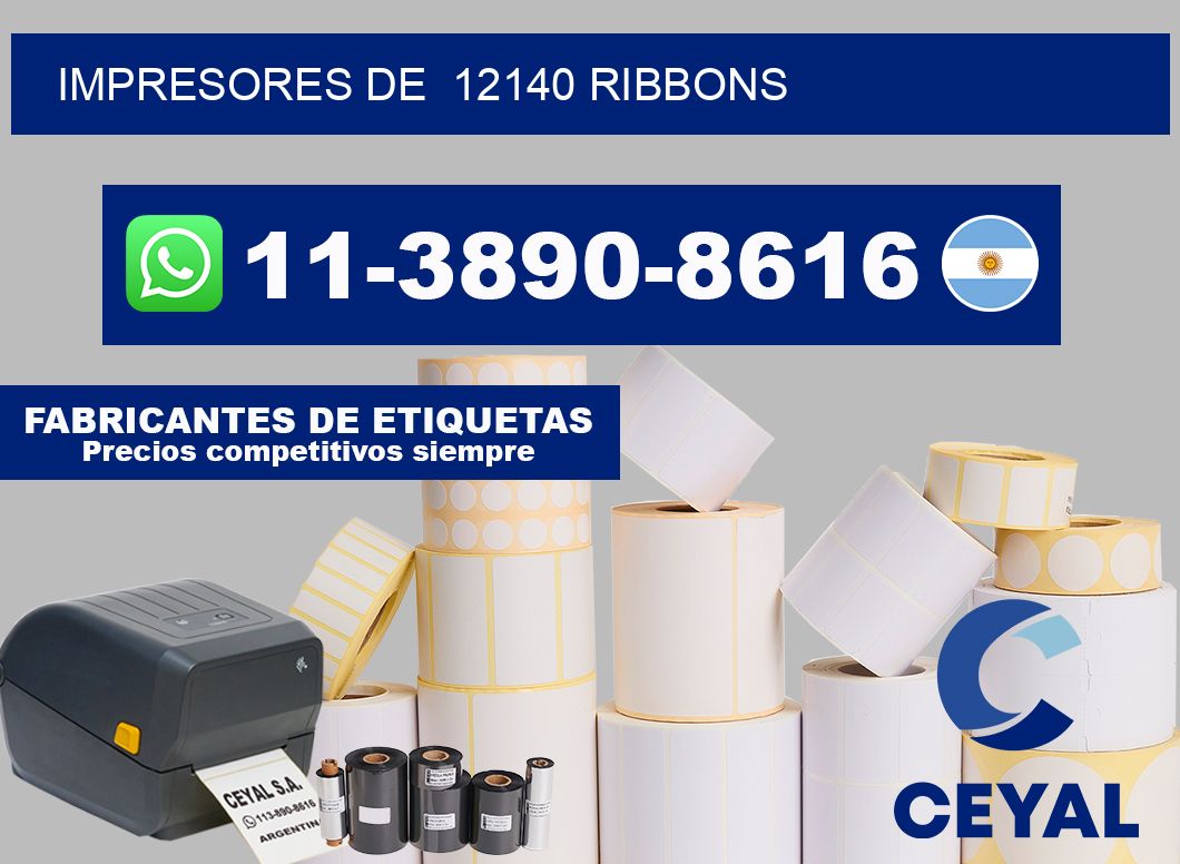 impresores de  12140 ribbons