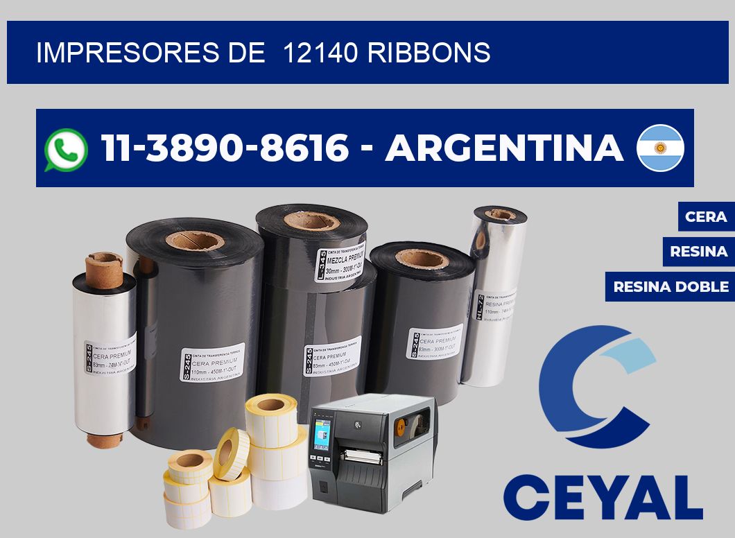 impresores de  12140 ribbons