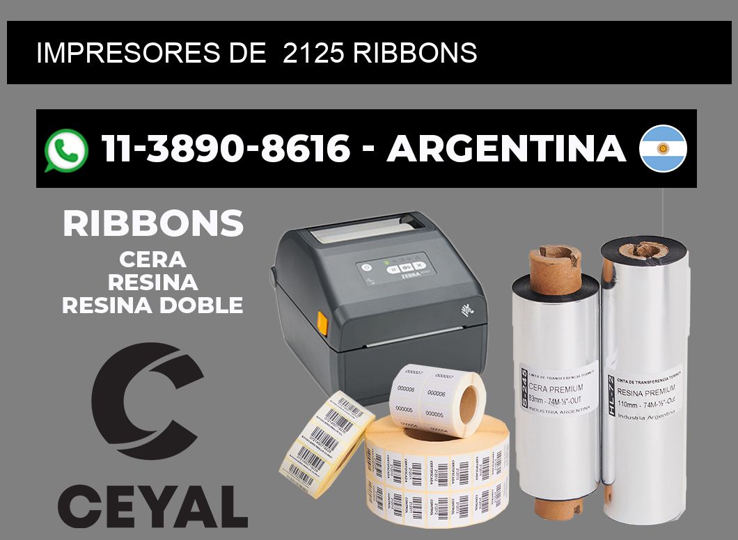 impresores de 2125 ribbons