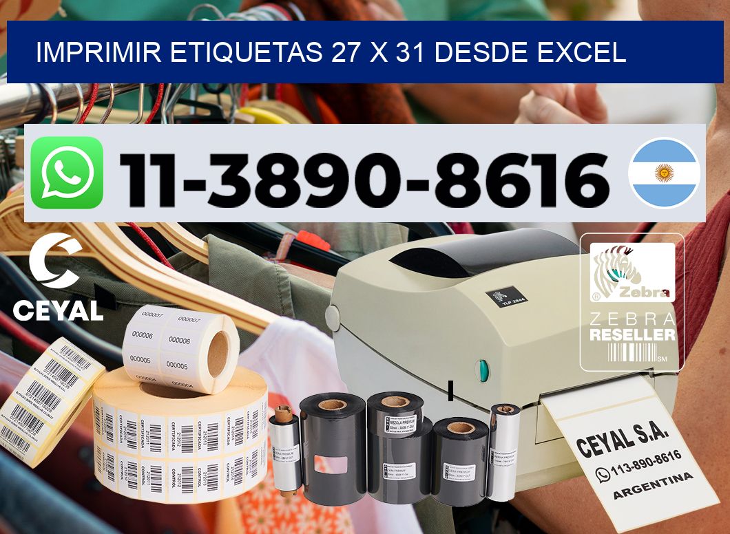 imprimir etiquetas 27 x 31 desde excel