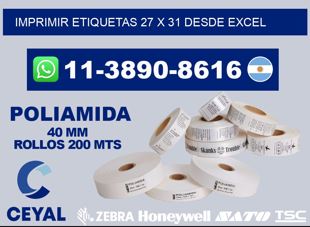 imprimir etiquetas 27 x 31 desde excel