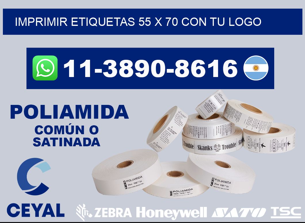 imprimir etiquetas 55 x 70 con tu logo
