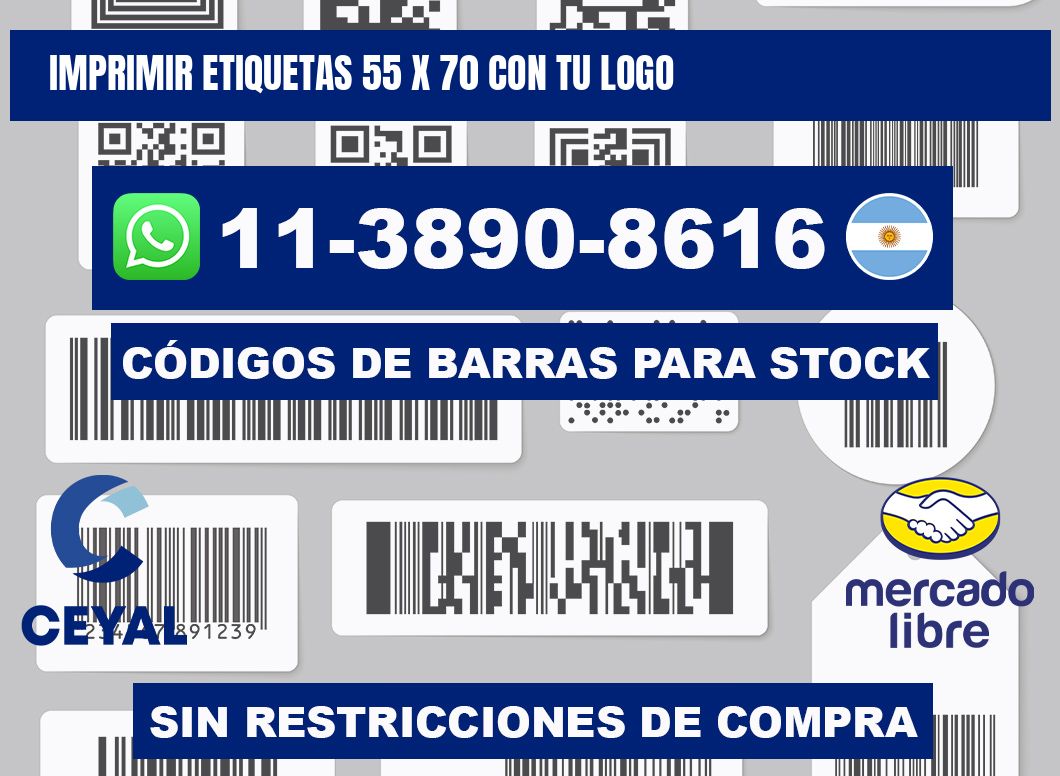 imprimir etiquetas 55 x 70 con tu logo