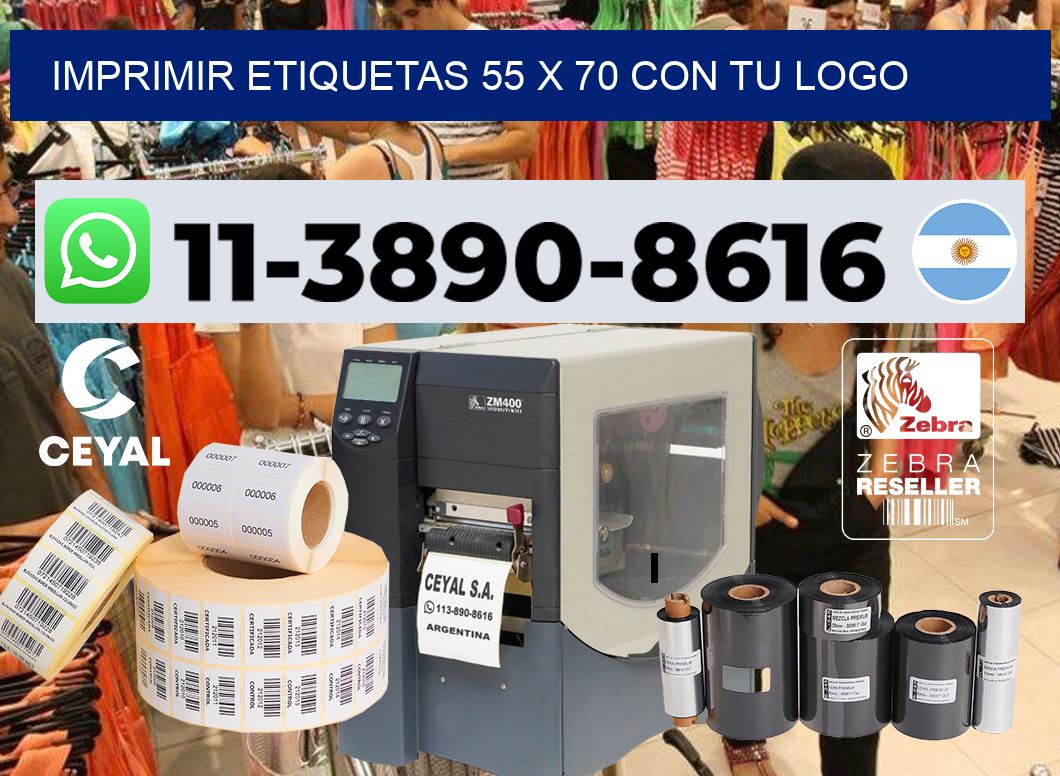 imprimir etiquetas 55 x 70 con tu logo