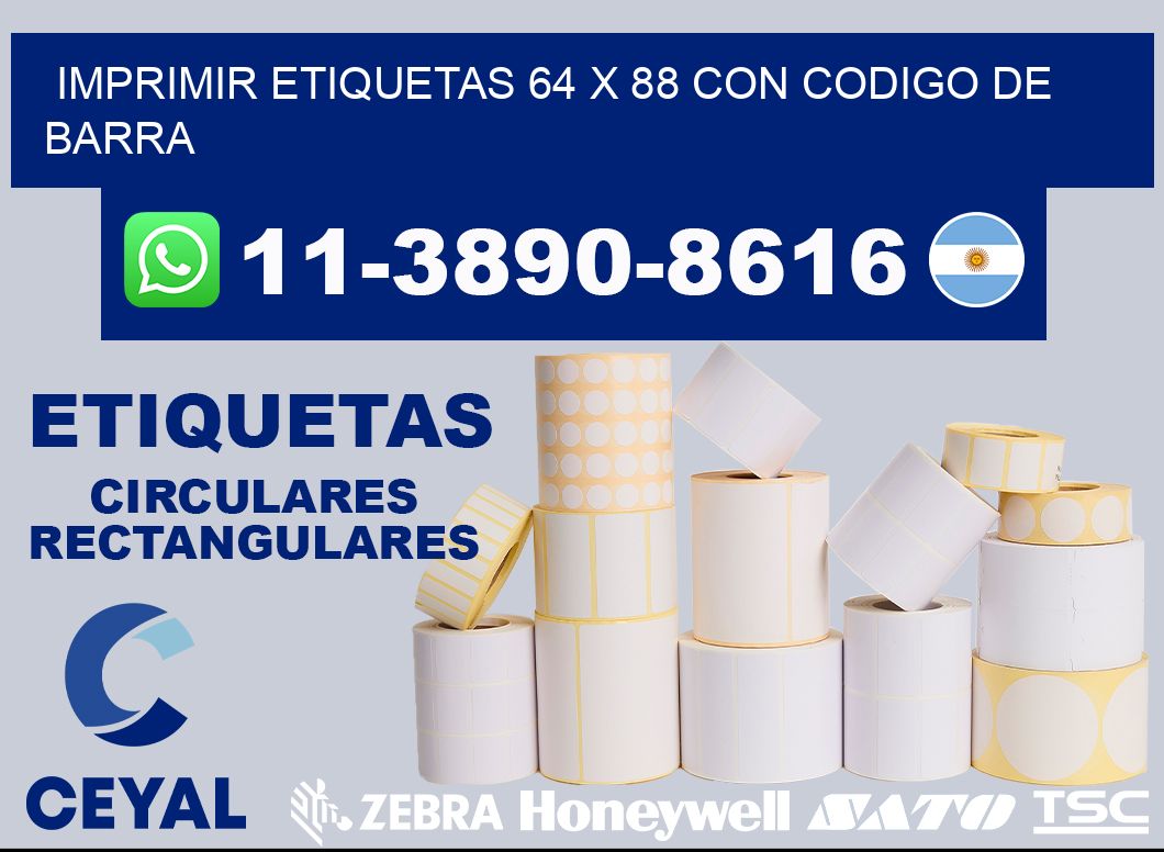 imprimir etiquetas 64 x 88 con codigo de barra