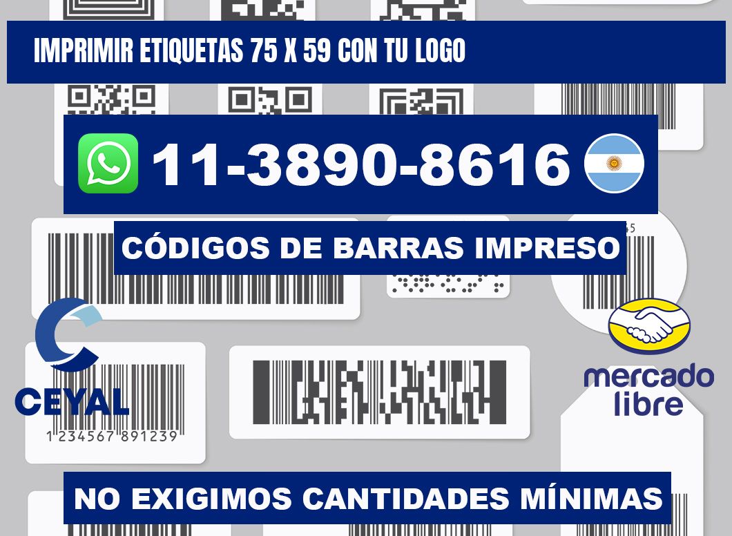 imprimir etiquetas 75 x 59 con tu logo
