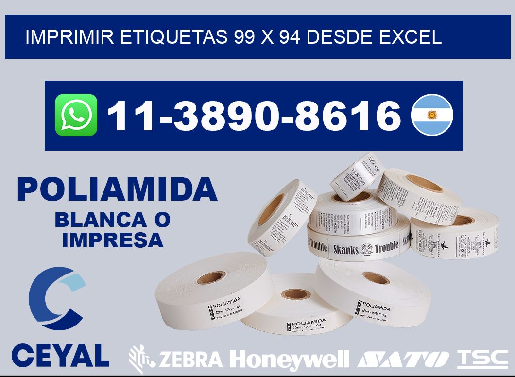 imprimir etiquetas 99 x 94 desde excel