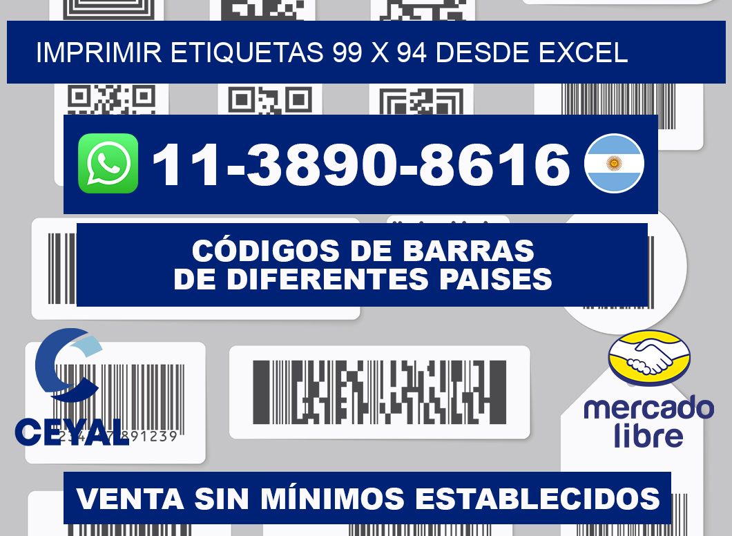 imprimir etiquetas 99 x 94 desde excel