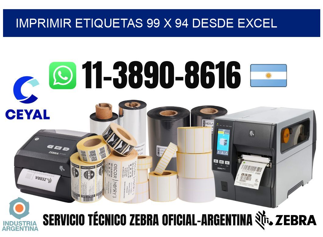 imprimir etiquetas 99 x 94 desde excel