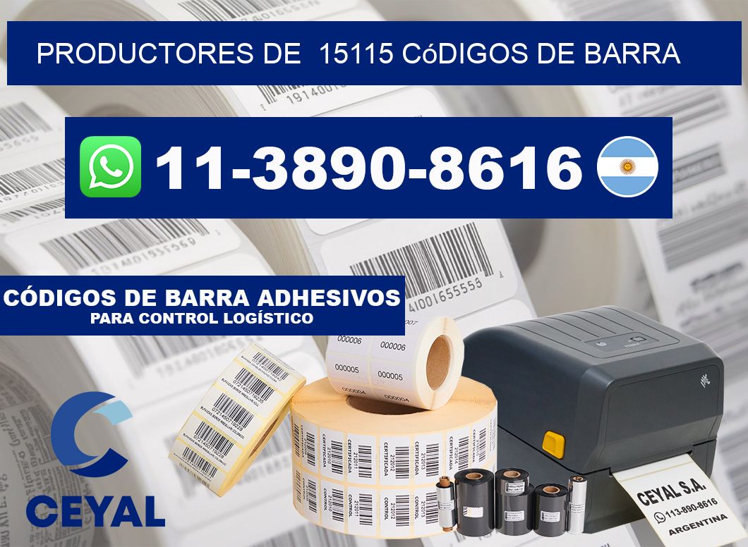 productores de  15115 códigos de barra