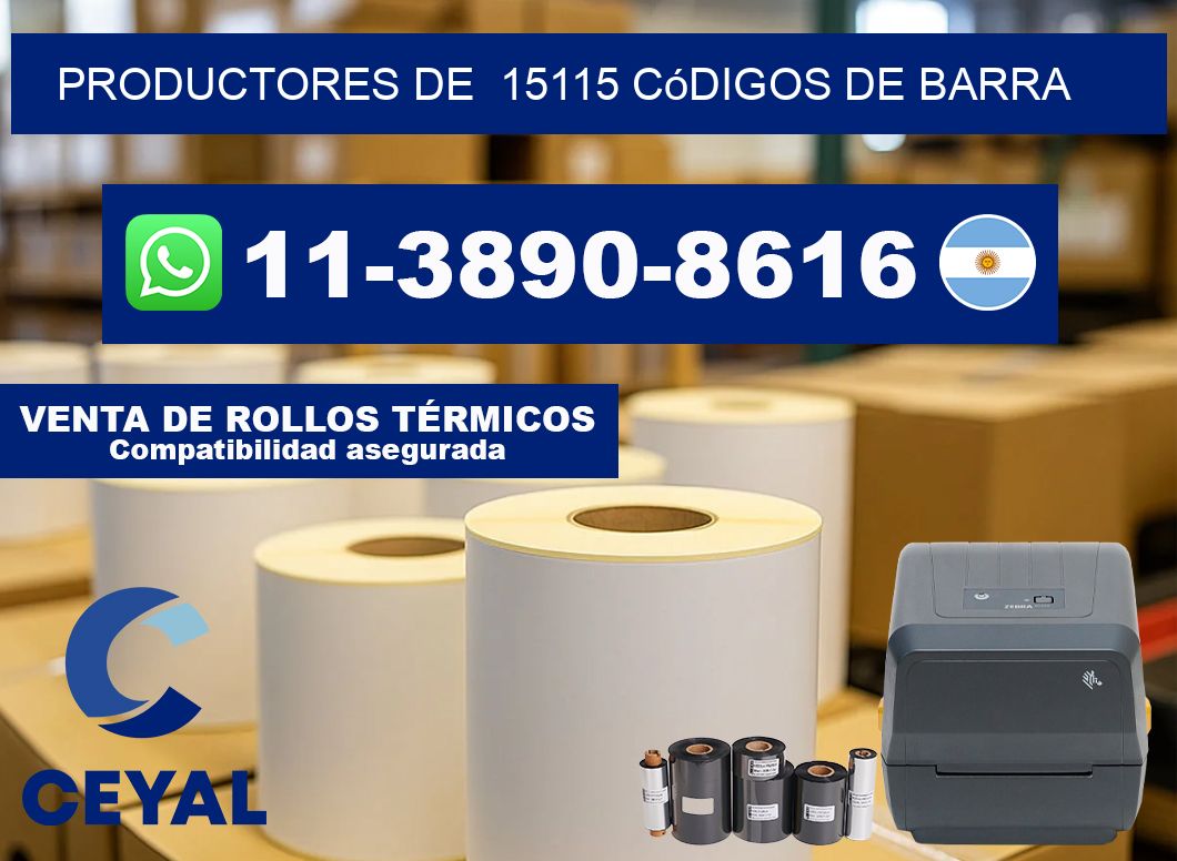 productores de  15115 códigos de barra