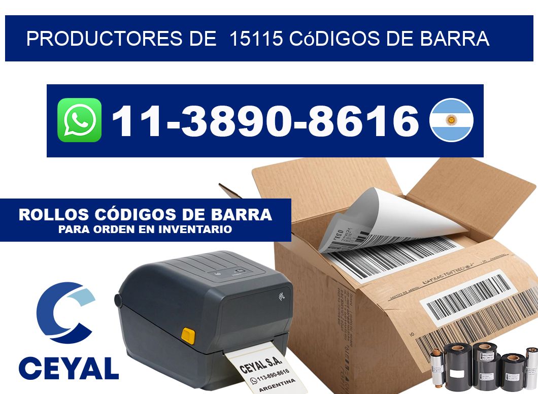productores de  15115 códigos de barra