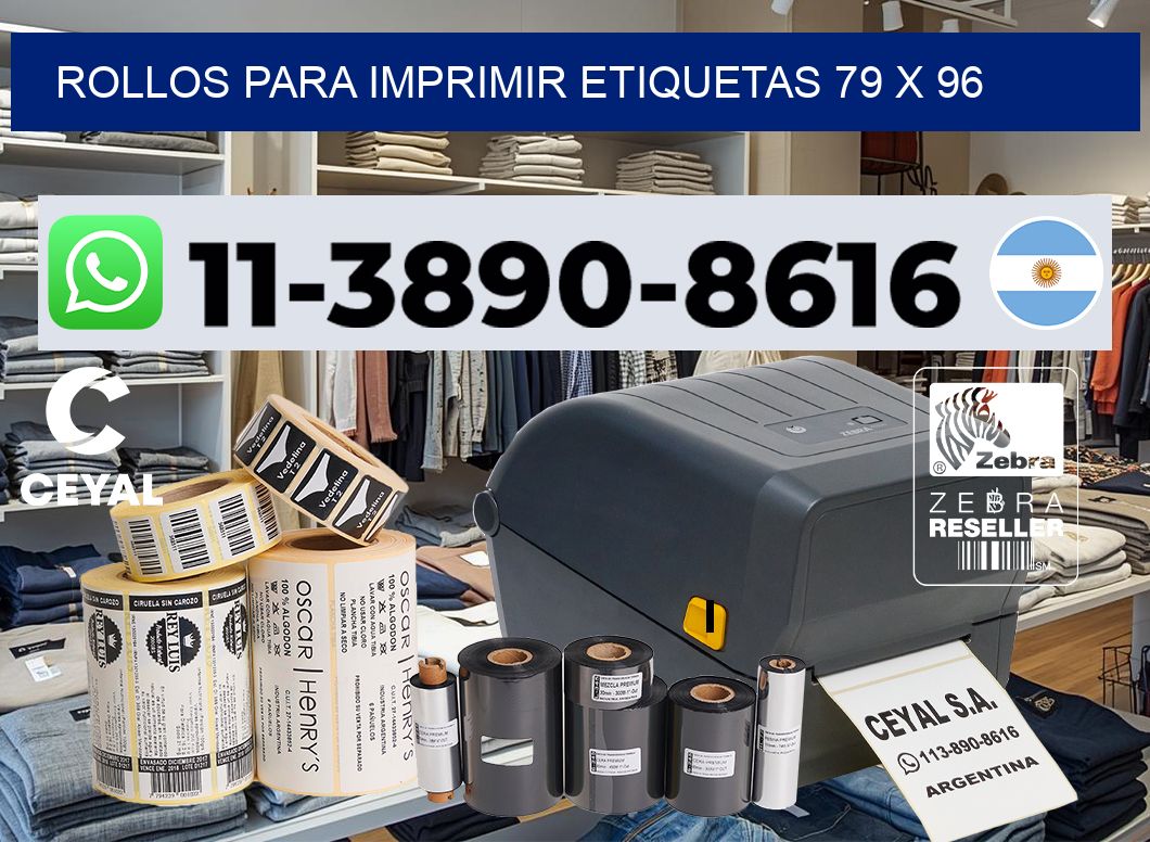 rollos para imprimir etiquetas 79 x 96