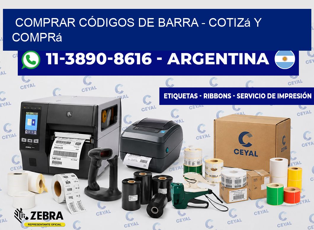 COMPRAR CÓDIGOS DE BARRA - Cotizá y comprá