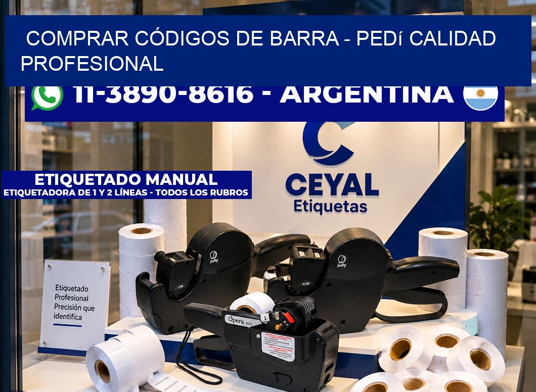 COMPRAR CÓDIGOS DE BARRA - Pedí calidad profesional