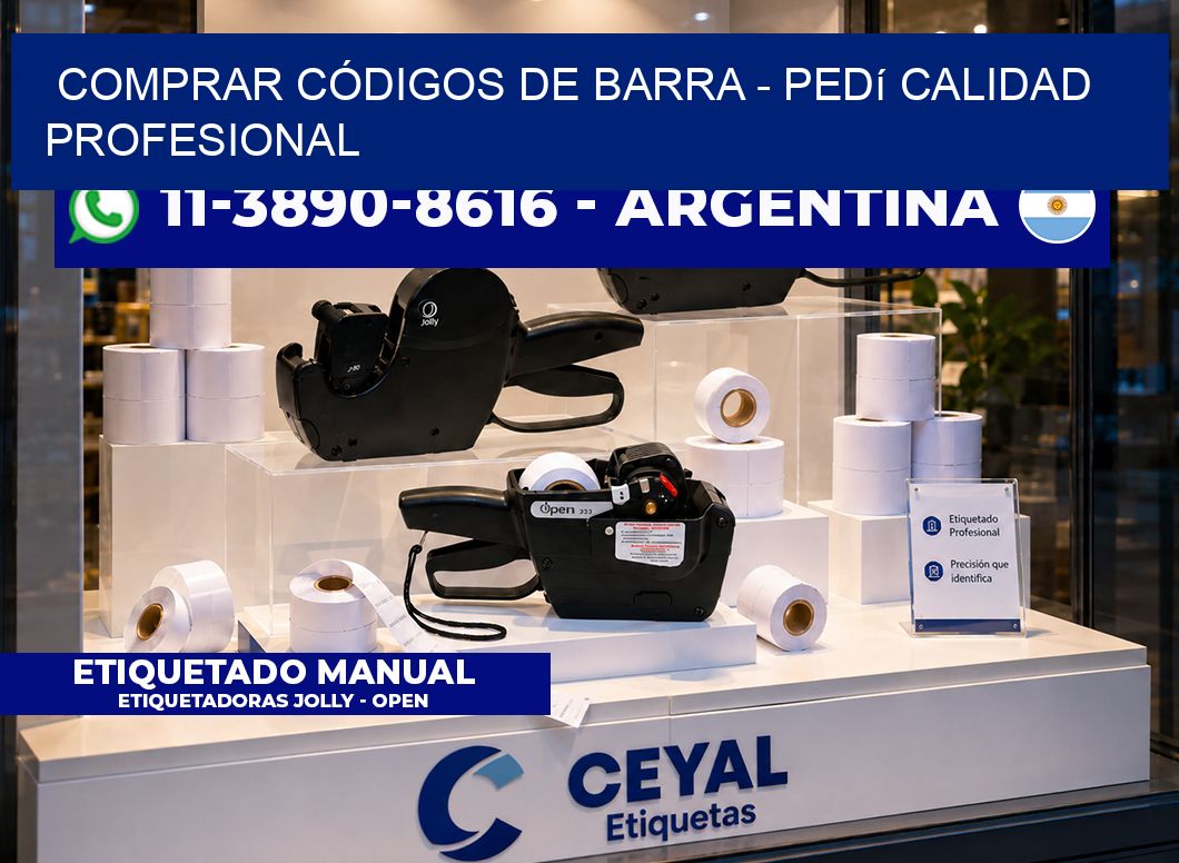 COMPRAR CÓDIGOS DE BARRA - Pedí calidad profesional