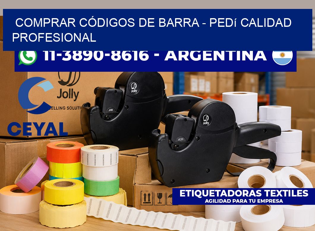 COMPRAR CÓDIGOS DE BARRA - Pedí calidad profesional