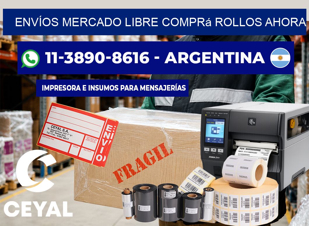 ENVÍOS MERCADO LIBRE Comprá rollos ahora