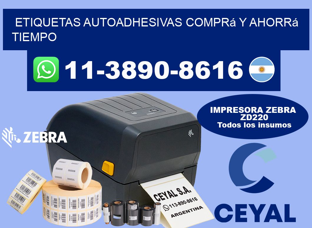 ETIQUETAS AUTOADHESIVAS Comprá y ahorrá tiempo