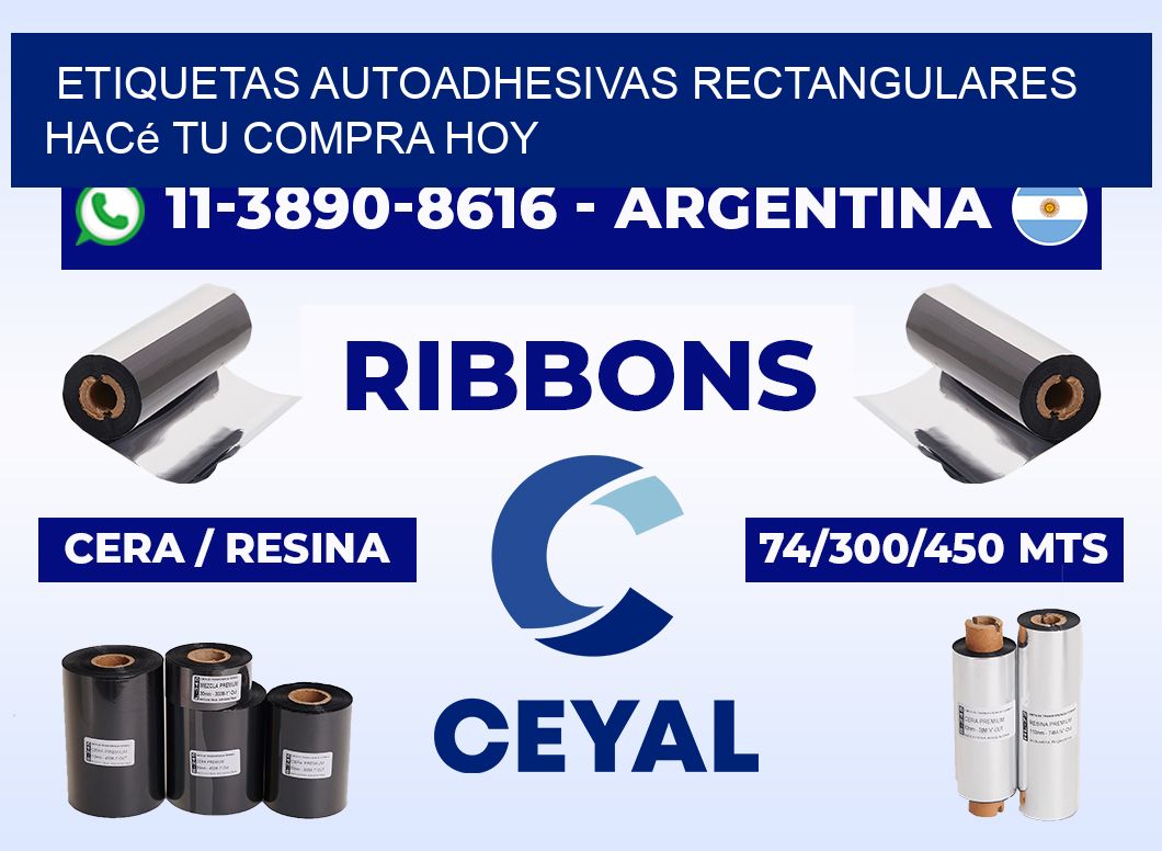 ETIQUETAS AUTOADHESIVAS RECTANGULARES Hacé tu compra hoy
