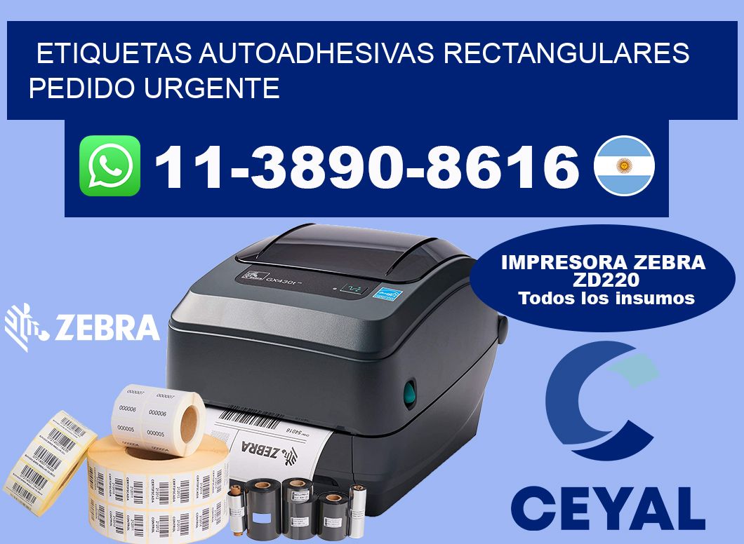 ETIQUETAS AUTOADHESIVAS RECTANGULARES Pedido urgente