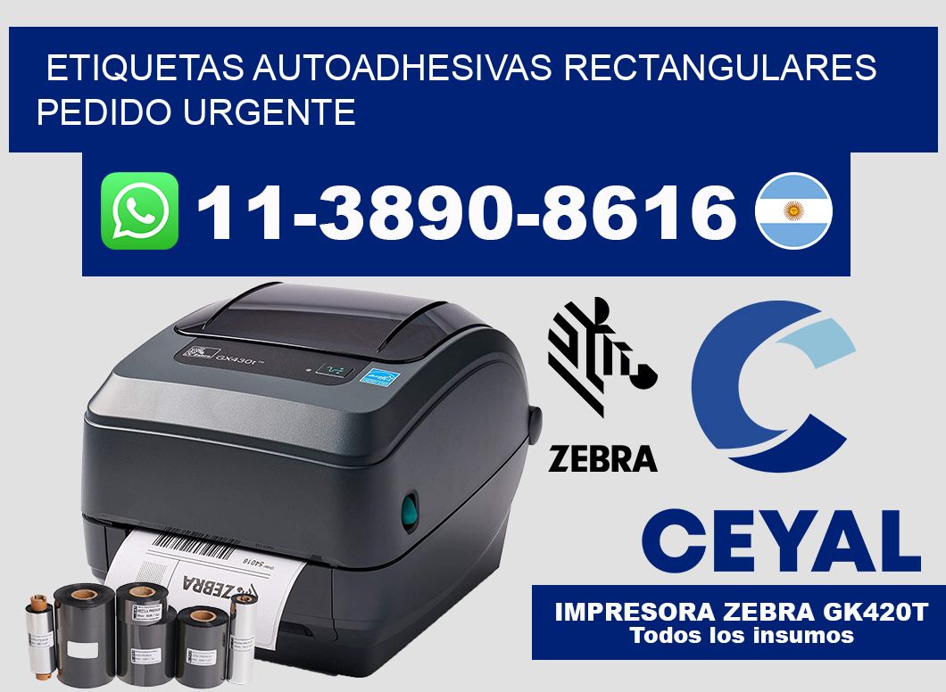 ETIQUETAS AUTOADHESIVAS RECTANGULARES Pedido urgente